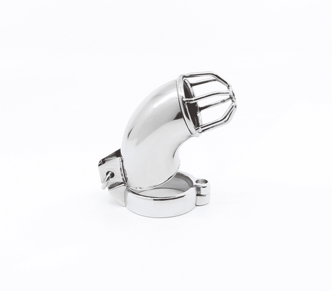 Love In Leather The Hannibal Male Chastity Cock Cage with Hinged Ring System - Male Chastity