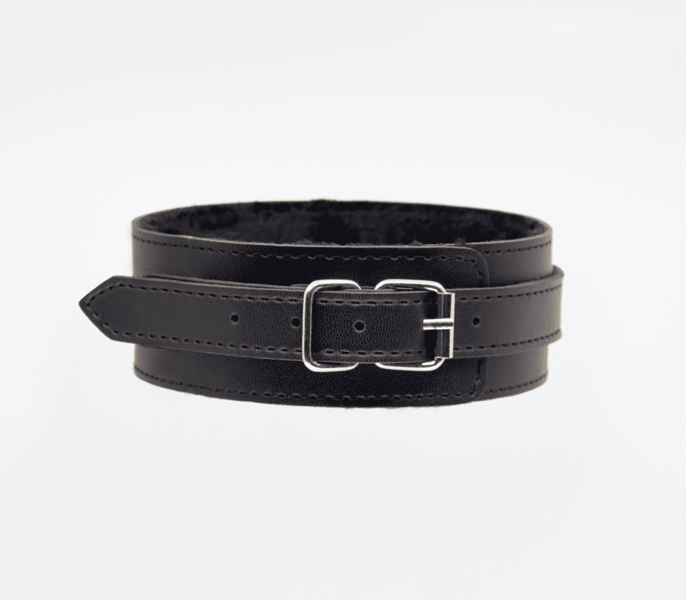 Berlin Baby Fur Lined PU Collar and Lead Set - - Collars and Leads