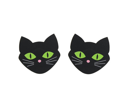 Love In Leather Cat Shape Womens Nipple Pasties Adhesive Coverage - Default Title - Breast and Nipple Toys