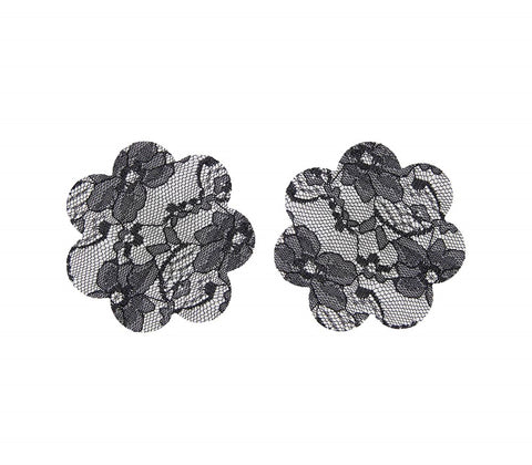 Love In Leather Sheer Lace Womens Nipple Covers Elegant Coverage - Breast and Nipple Toys