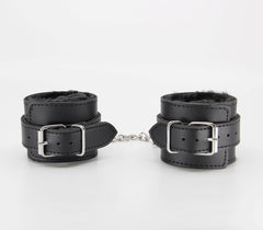 Berlin Baby Faux Fur Lined Leatherette Wrist Restraint - - Cuffs And Restraints