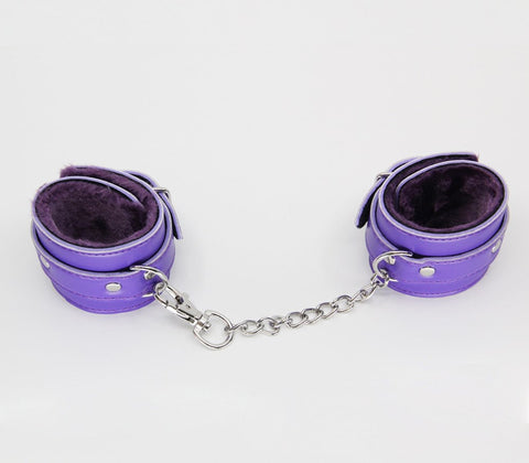 Berlin Baby Faux Fur Lined Leatherette Wrist Restraint with Comfort Design - Cuffs And Restraints