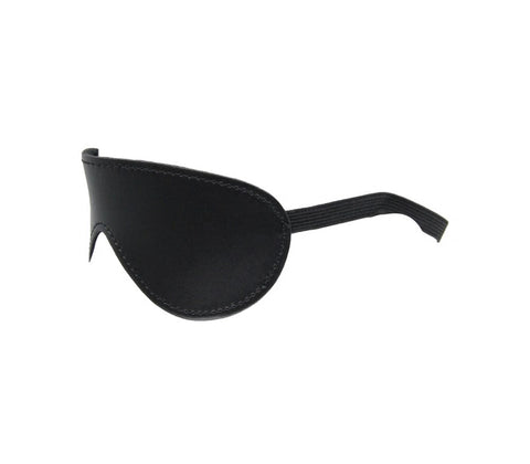 Berlin Baby Faux Leather Blindfold with Faux Fur Lining Shaped Cut Design - Masks And Blindfolds