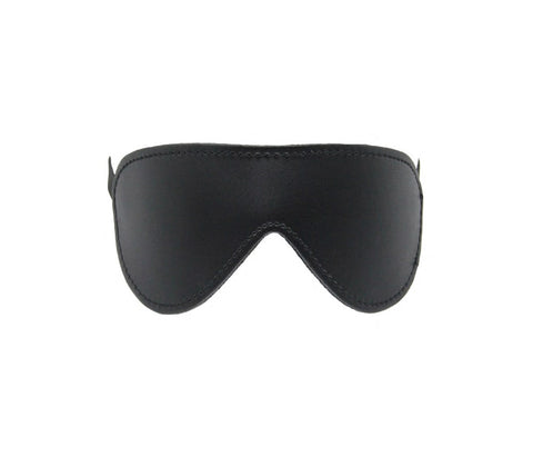 Berlin Baby Faux Leather Blindfold with Faux Fur Lining Shaped Cut Design - Masks And Blindfolds
