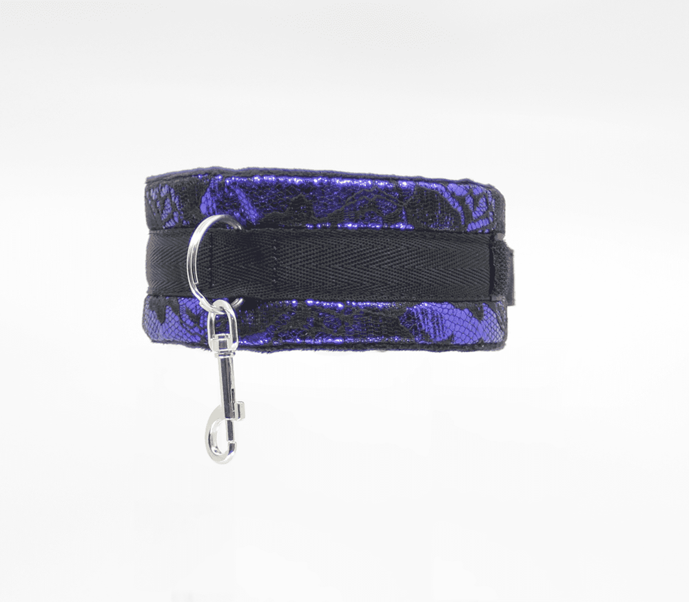 Berlin Baby Satin and Lace BDSM Play Collar - - Collars and Leads