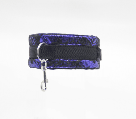 Berlin Baby Satin and Lace BDSM Play Collar with Matching Lead Set - Collars and Leads