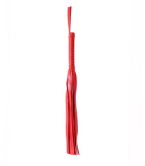Berlin Baby Basic PU Leather Bondage Flogger - Red - Whips And Crops