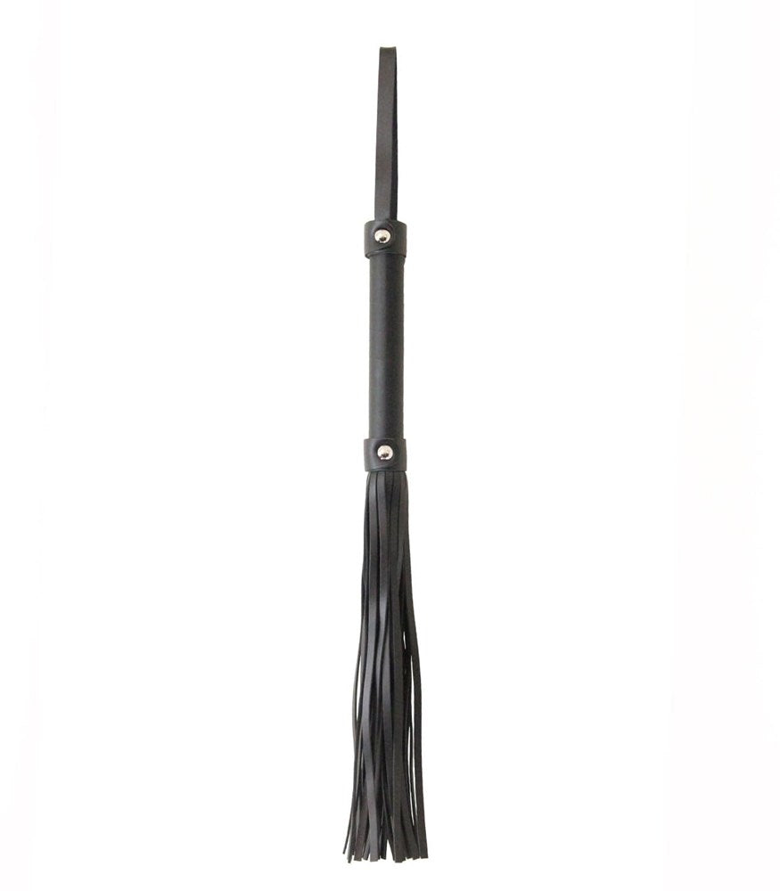 Berlin Baby Long Faux Leather Bondage Flogger - Default Title - Whips And Crops