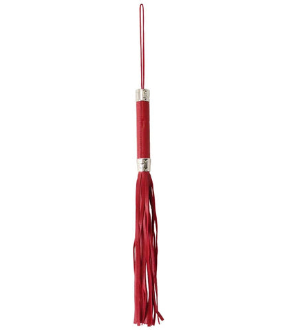 Berlin Baby Metal Tipped BDSM Play Heart Flogger with Silver Heart Ferule - Whips And Crops