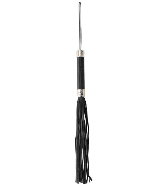 Berlin Baby Metal Tipped BDSM Play Heart Flogger - Black - Whips And Crops