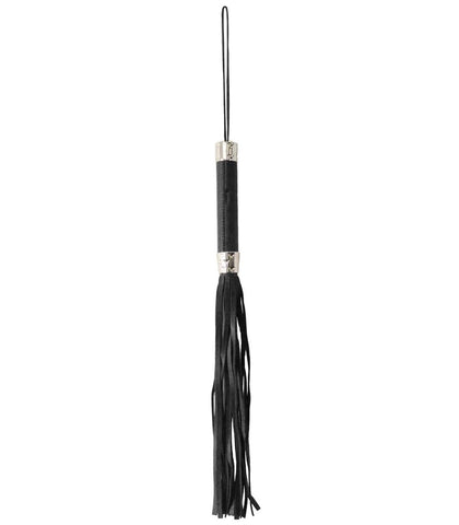 Berlin Baby Metal Tipped BDSM Play Heart Flogger with Silver Heart Ferule - Whips And Crops