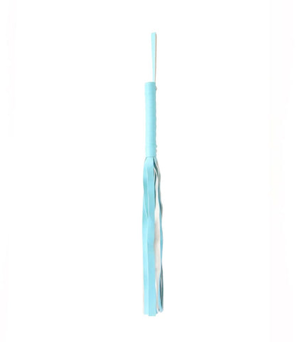 Berlin Baby Turquoise Blue Faux Leather Flogger Premium Impact Sex Toy - Whips And Crops
