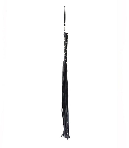 Berlin Baby Chain Handle BDSM Play Flogger with Decorative Chain Inlay - Whips And Crops