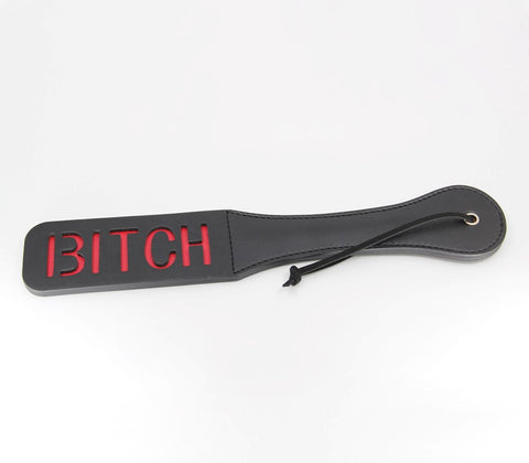 Berlin Baby Bitch Cut Out Design BDSM Paddles with Laser Cut Lettering - Paddles And Slappers