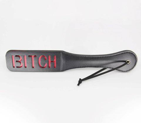 Berlin Baby Bitch Cut Out Design BDSM Paddles with Laser Cut Lettering - Paddles And Slappers