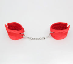 Berlin Baby Plush Bondage Cuffs With Webbing Hook - - Cuffs And Restraints