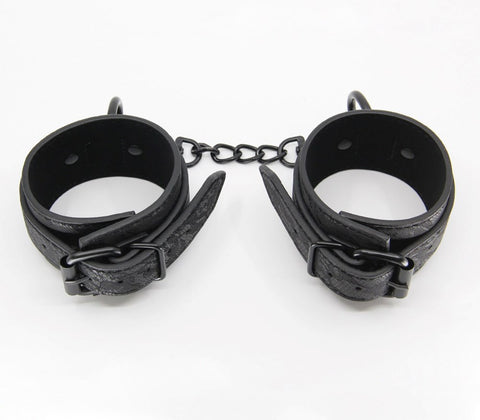 Berlin Baby Black Lace Printed Wrist Restraints with Neoprene Construction - Cuffs And Restraints