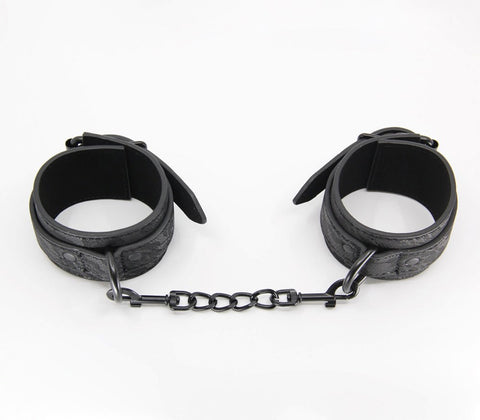 Berlin Baby Black Lace Printed Wrist Restraints with Neoprene Construction - Cuffs And Restraints