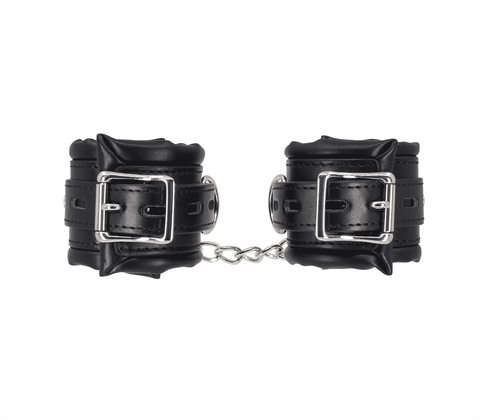Berlin Baby Heavily Padded Wrist Restraints with Lockable Buckles Chain - Cuffs And Restraints