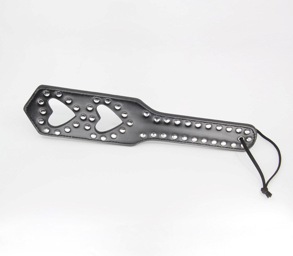 Berlin Baby Silver Studded Detail Heart Paddle - Default Title - Paddles And Slappers