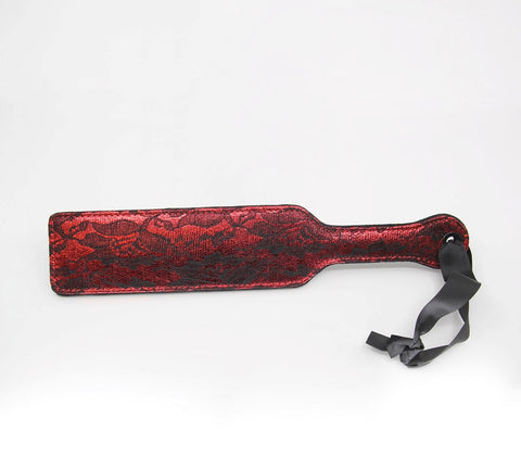 Berlin Baby Lace Paddle Front With Ribbon Wrist Strap Elegant BDSM Impact - Paddles And Slappers