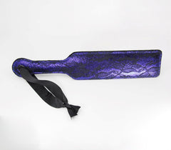 Berlin Baby Lace Paddle Front With Ribbon Wrist Strap - Purple - Paddles And Slappers