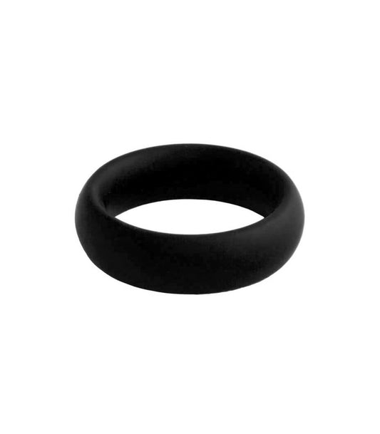 Love In Leather Domed Silicone Fat Boy Cock Ring 50mm Premium Medical Grade - 50MM - Stretchy Cock Rings