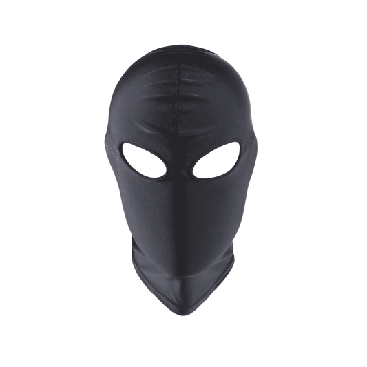 Love In Leather Closed Mouth Design BDSM Hood Open Eye Spandex Restraint - Default Title - Bondage Hoods