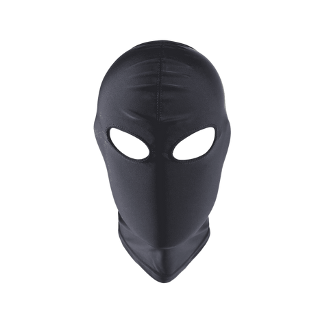 Love In Leather Closed Mouth Design BDSM Hood Open Eye Spandex Restraint - Bondage Hoods