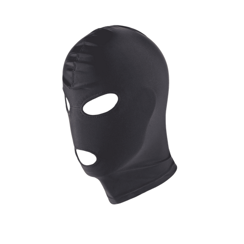 Love In Leather Open Eye & Mouth Design Hood for Sensory Play and Identity - Bondage Hoods