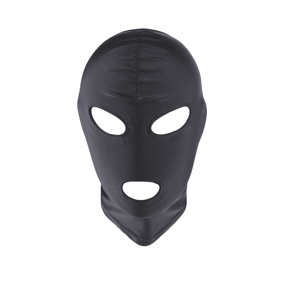 Love In Leather Open Eye & Mouth Design Hood for Sensory Play and Identity - Default Title - Bondage Hoods