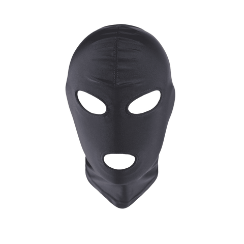 Love In Leather Open Eye & Mouth Design Hood for Sensory Play and Identity - Bondage Hoods