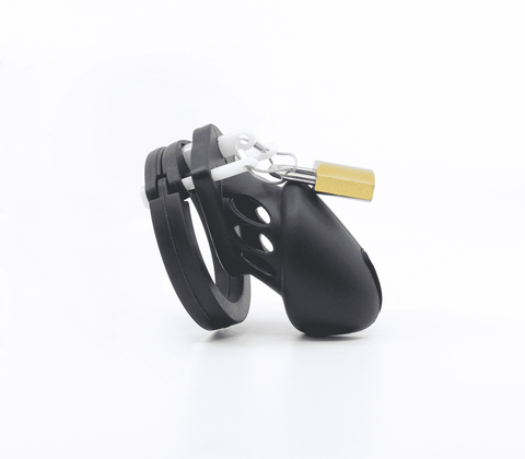Love In Leather Silicone Male Chastity Cage Long Extended Wear Design - Male Chastity