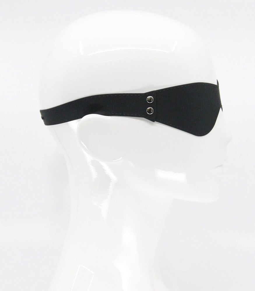 Love In Leather Shaped Silicone Blindfold Complete Light Blocking Design - - Masks And Blindfolds