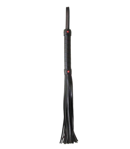 Berlin Baby Faux Leather Flogger With Heart Design Laser Cut Impact Toy - Whips And Crops