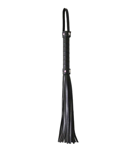 Berlin Baby Faux Leather Flogger With Heart Design Laser Cut Impact Toy - Whips And Crops