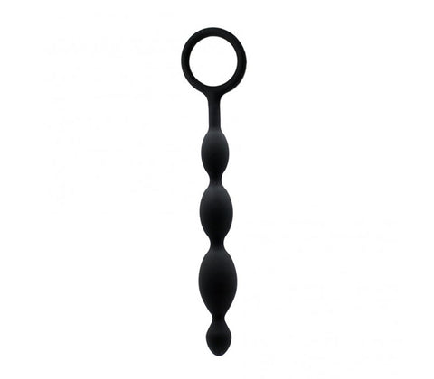 Love In Leather Silicone Anal Play Beads Medical Grade Progressive Design - Anal Beads and Balls