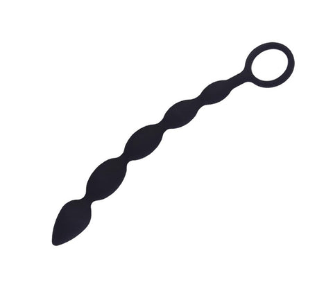 Love In Leather Medical Grade Silicone Anal Beads Extended Length Progressive - Anal Beads and Balls