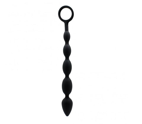 Love In Leather Medical Grade Silicone Anal Beads Extended Length Progressive - Anal Beads and Balls