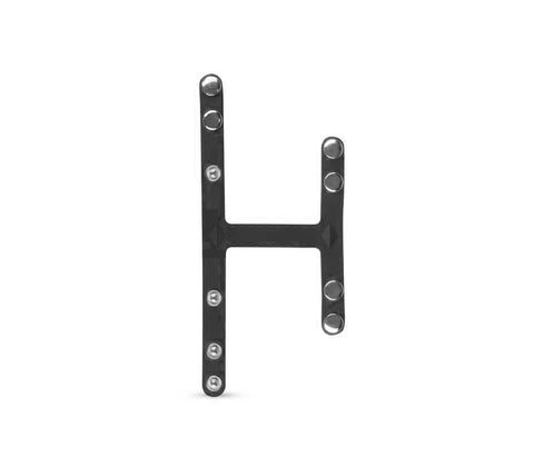 Love In Leather Silicone Male Cock & Ball Divider T Bar Design Adjustable - Cock Rings