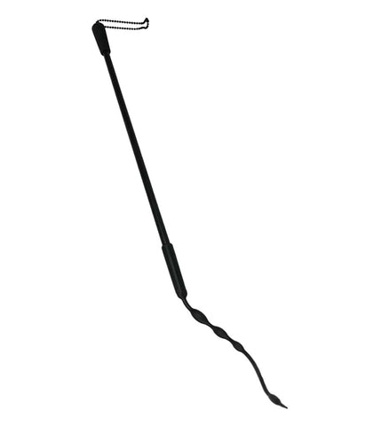 Love In Leather Silicone Stinger Riding Crop with Ball Bearing Chain Handle - Whips And Crops