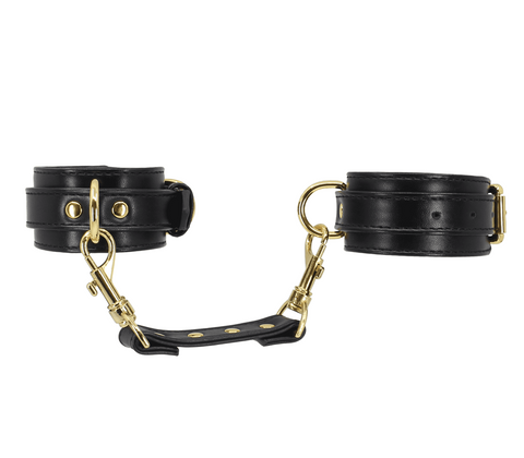 Love In Leather Premium Faux Leather Wrist Cuffs with Padded Comfort Design - Cuffs And Restraints