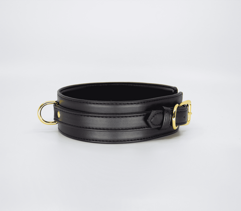 Love In Leather Premium Faux Leather Collar & Lead Set Vegan BDSM Bondage - Collars and Leads