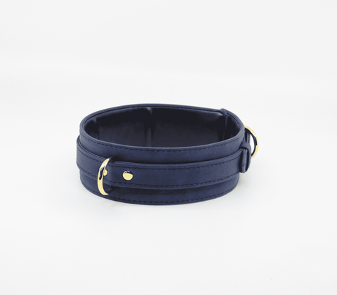 Love In Leather Premium Faux Leather Collar & Lead Set Vegan BDSM Bondage - Collars and Leads