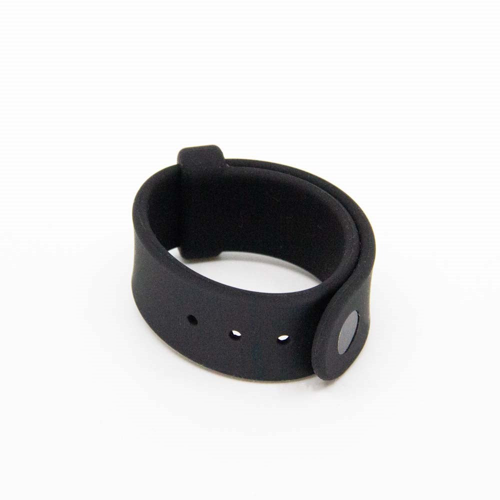 Love In Leather Adjustable Silicone Cock Ring with Five Hole Design - Default Title - Cock Rings