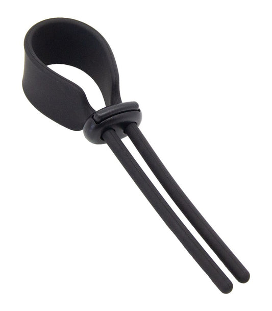 Love In Leather Lasso Style Adjustable Cock Ring with Push Button Slider - Default Title - Cock Rings