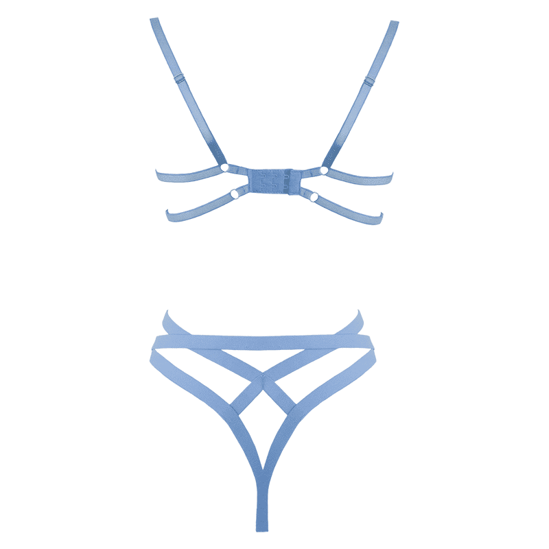 Muse Lingerie Sexy Fetish Bra and Panty Set with Cut Out Design - - Her Fetish