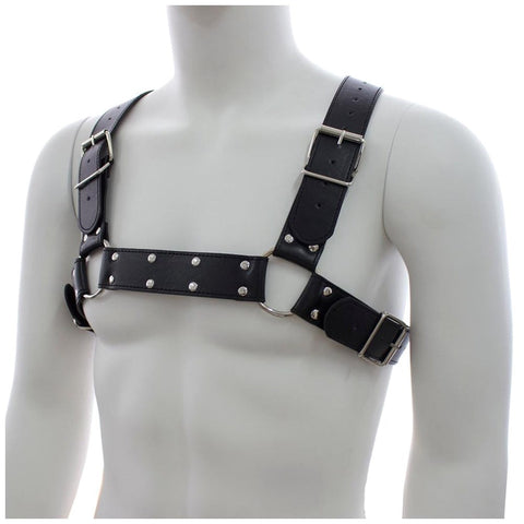 Berlin Baby PU Leather BDSM Play Bulldog Brace Restraint with Velvet Lining - Cuffs And Restraints