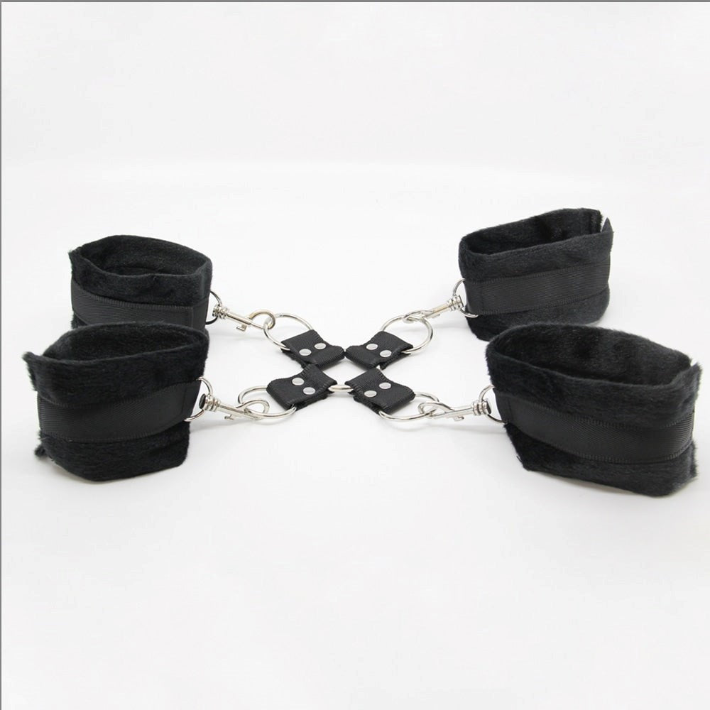 Berlin Baby PU Hog Tie Cross Shackle Piece - - Cuffs And Restraints