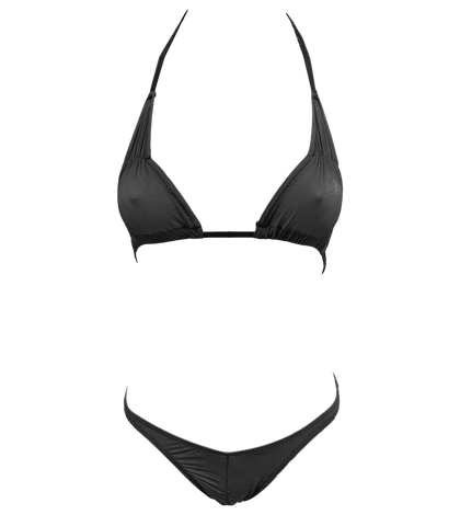Love In Leather Spandex Fabric Womens Bikini Premium Stretch Construction - Bras and Bra Sets